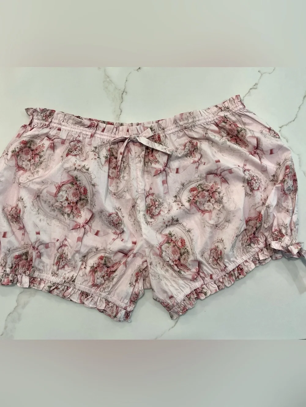 Selkie Secret Lover Day Bed Set 3X | Pink Rose Babydoll & Bloomers Loungewear - Picture 8 of 12